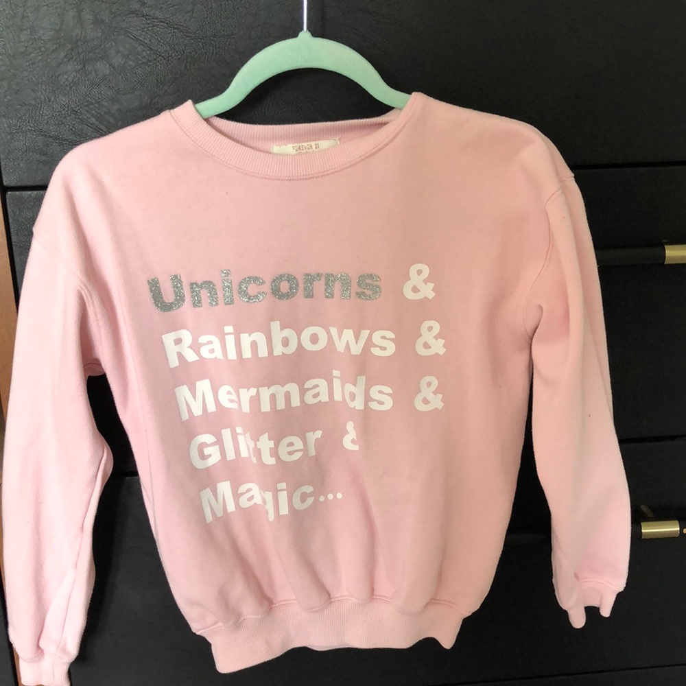 Kids forever 21 pink sweater